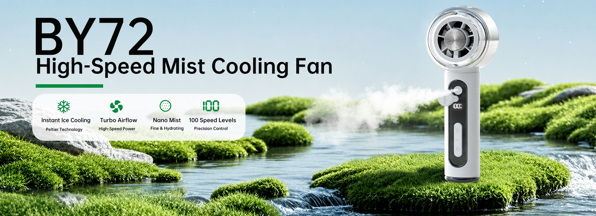 BY72 High Speed Mist Cooling Fan