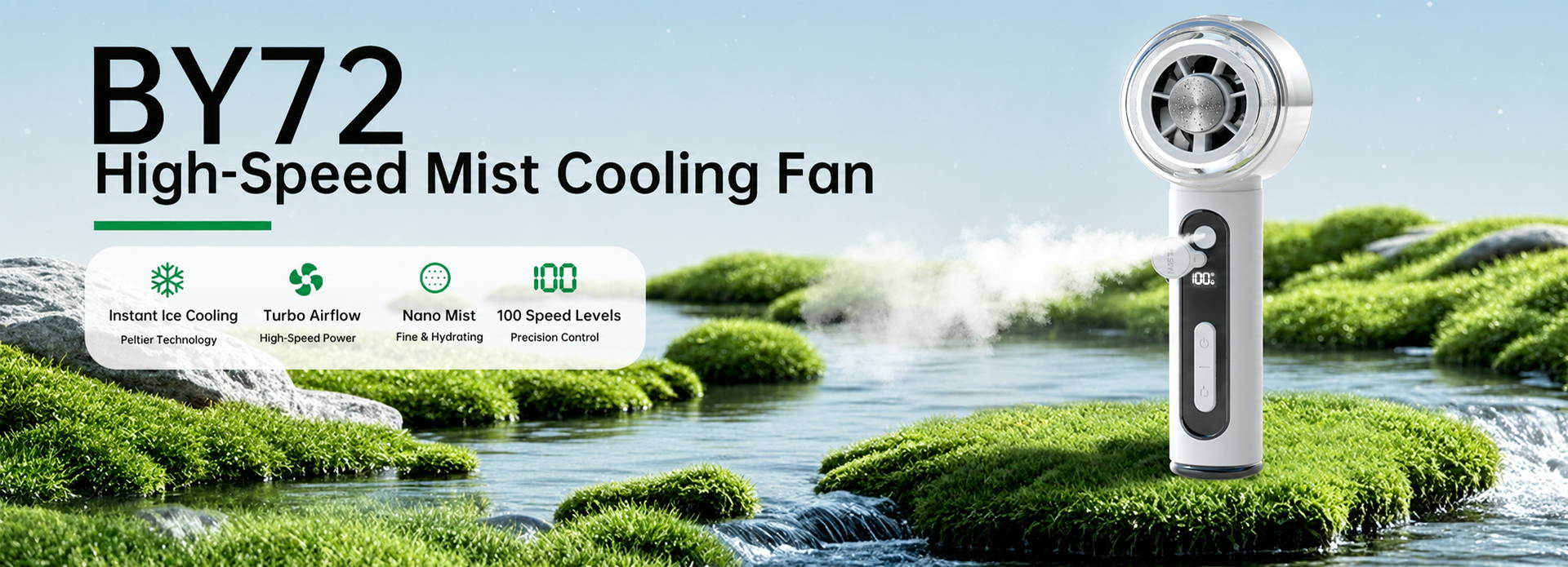BY72 High Speed Mist Cooling Fan